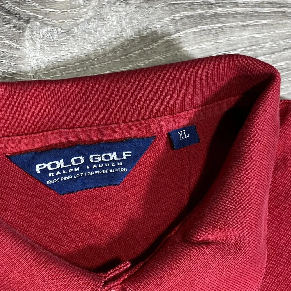Polo Golf Ralph Lauren Polo Shirt Mens XL Pine Valley Golf Embroidered Golf Shir